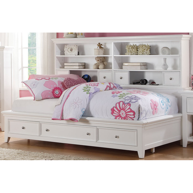 Harriet Bee Congdon Mate's Bed with Drawers and Bookcase & Reviews